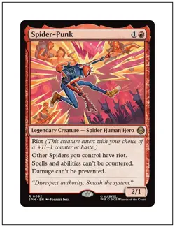 1x Spider-Punk, Marvel Spider-Man, Magic the Gathering, MTG NM - Image 1