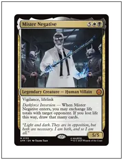1x Mister Negative, Marvel Spider-Man, Magic the Gathering, MTG NM - Image 1