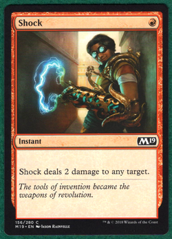 Shock - Core Set 2019 M19 #156 - Magic: The Gathering MTG Card - Image 1