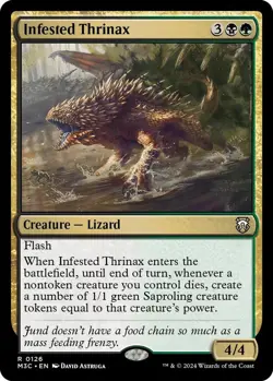 Infested Thrinax 126 MTG Commander M3C Rare NP - Image 1