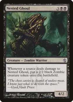 Nested Ghoul 1x MtG Mirrodin Besieged SP/NM - Image 1