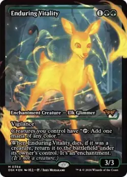 MTG English Enduring Vitality (Showcase) NM Foil Duskmourn: House of Horror - Image 1