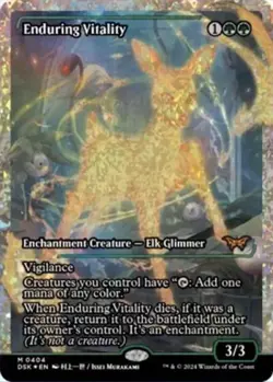 MTG English Enduring Vitality (Showcase) (Fracture Foil) NM Foil - Image 1