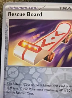 Rescue Board 126/131 Reverse Holo Uncommon Prismatic Evolutions Pokemon TCG - Image 2