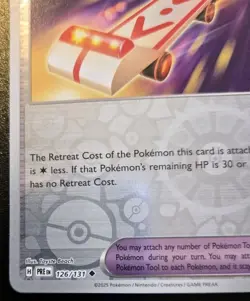 Rescue Board 126/131 Reverse Holo Uncommon Prismatic Evolutions Pokemon TCG - Image 4