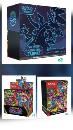 Pokemon Center Phantasmal Flames ETBs, Display, Booster Bundles - PRESALE-11/14 - Image 1
