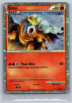 Entei HGSS20 Pokemon Heart Soul 2010 Fall Collector's Tins Black Star Promo HP - Image 1