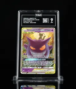 Pokemon 2019 Sun & Moon Team Up Gengar & Mimikyu GX #53/181 TAG 9 - Image 1