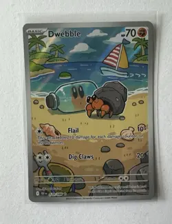 2025 Pokemon - Dwebble Illustration Rare 129/086 - SV Black Bolt Holo - Mint - Image 1