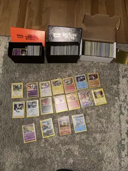 Mystery Boxes Of pokemon cards bulk lot Over 1000 Cards Rough Estimate Not Sure - Image 1