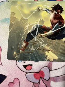 Spider Man Gold Stamped Art Card 31/54 Near Mint Condition - Image 2