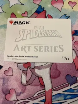 Spider Man Gold Stamped Art Card 31/54 Near Mint Condition - Image 4