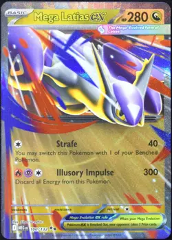 Pokemon TCG Mega Latias ex 100/132 2025 Mega Evolution Double Rare Card - NM - Image 1