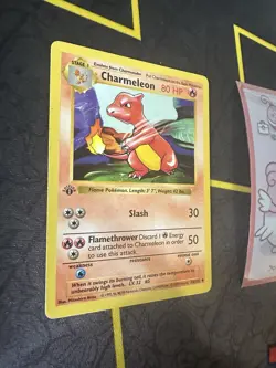 Pokemon Card Charmeleon 24/102 1st Edition Shadowless 348🔥MP🔥 - Image 2