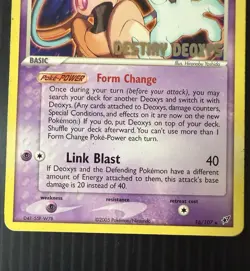 Pokemon TCG Destiny Deoxys Reverse Holo Promo Card Stamped, No 16/107 - Image 3