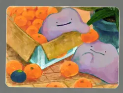 Pokemon Fanart DITTO Card by SPACED_OUT - Image 1