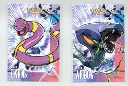 Pokemon Card Database Attacks Cracked Ice Holo EKANS #023 & ARBOK #024 - Image 1