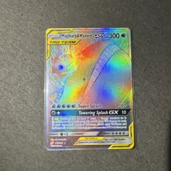 Magikarp and Wailord GX 183/181 Tag Team Rainbow Rare Pokemon card - Image 4