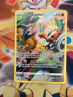 Galarian Zapdos SWSH283 Black Star Promo Full Art Ultra Rare Pokemon Card NM - Image 1