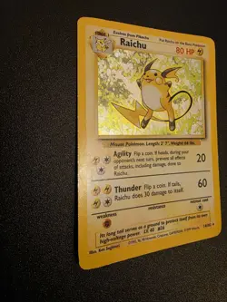 Pokemon Card Raichu 14/102 Base Set Holo Rare Pokemon TCG WOTC - Image 3