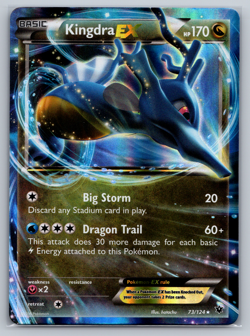 Kingdra EX 73/124 XY Fates Collide Holo Ultra Rare Pokemon Card NM - Image 1