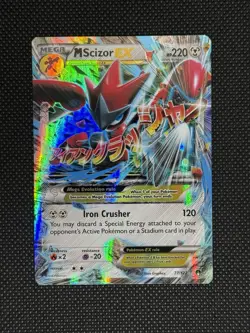 Mega M Scizor EX 77/122 Ultra Rate HOLO Pokemon Card XY BreakPoint NM - Image 1