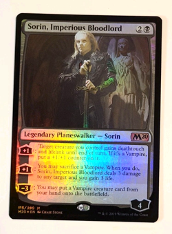 Near Mint - Sorin, Imperious Bloodlord - Foil - M20 MTG Core set 2020 - Image 1