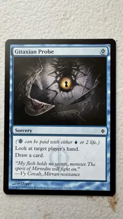 Gitaxian Probe New Phyrexia Sorcery Regular Blue 35 NM - Image 1