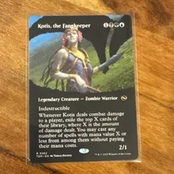 MTG Tarkir Dragonstorm BORDERLESS CLAN R Kotis, the Fangkeeper #0362 - Image 1