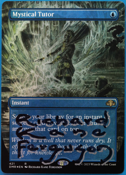 Mystical Tutor (Borderless) FOIL Dominaria Remastered NM SIGNED 505112 ABUGames - Image 1