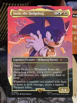 Sonic the Hedgehog #2087 NM/M MTG Magic Secret Lair Sega - Image 1