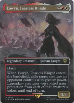 Eowyn, Fearless Knight (Borderless) - FOIL - R Universes Beyond: The Lord of the - Image 1
