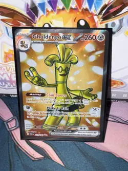 Pokemon TCG Gholdengo EX 231/182 Full Art Ultra Rare Holo 2023 Paradox Rift NM - Image 1