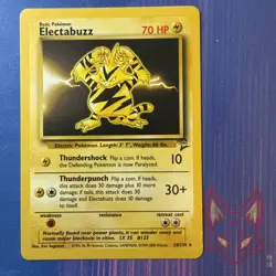 Base Set 2 - MP - Electabuzz 24/130 - Unlimited WOTC Vintage Pokemon (US Seller) - Image 1
