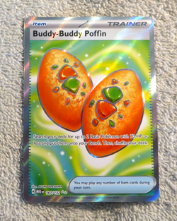 Buddy-Buddy Poffin 167/132 Ultra Rare Full Art Holo - Pokemon Mega Evolutions - Image 4