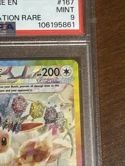 EEVEE EX 167/131 PSA 9 SIR PRISMATIC EVOLUTIONS 2025 POKEMON - Image 3