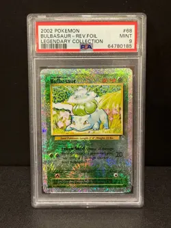 2002 Pokemon Bulbasaur Reverse Holo 68/110 Legendary Collection English PSA 9 - Image 1
