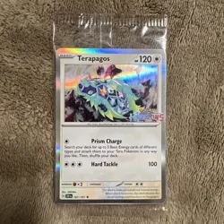 Pokemon TCG Terapagos & Fuecoco 161/191 Best Buy Promos Horizons Stamped Sealed - Image 1