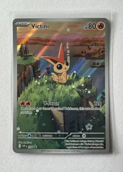 Pokemon Victini 208 Black Star Promo Black and White Scarlet and Violet TCG - Image 1