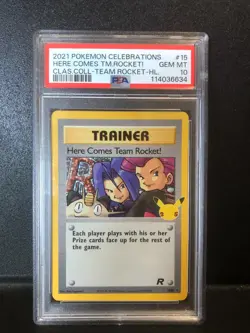 2021 Pokemon Celebrations Here Comes Team Rocket! Classic Collection PSA 10 - Image 1