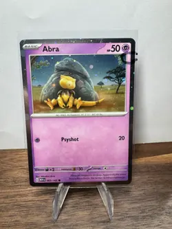 1x🌀HD SWIRL Abra 063/165 Cosmos Holo 151 Pokemon - Image 1