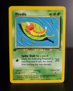 Pokemon TCG - WEEDLE - 1ST EDITION - 70/75 - WOTC - NEO DISCOVERY (2001) - MP - Image 1