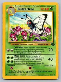 Pokemon TCG Jungle Butterfree #33 - Image 1