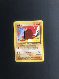 Pokemon TCG Diglett Team Rocket 52 Regular Unlimited Common - Image 1