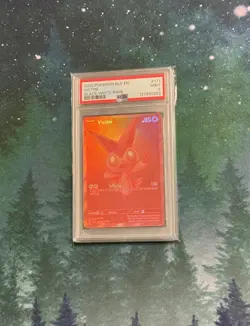 2025 POKEMON BLK EN-BLACK BOLT BLACK WHITE RARE #171 VICTINI PSA 9 - Image 1