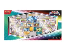 Pokemon TCG Prismatic Evolutions Lucario Ex + Tyranitar Ex Premium Collection - Image 1