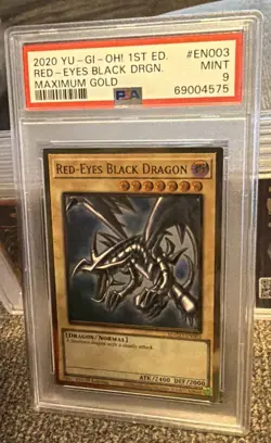 Yu-Gi-Oh! Red-Eyes Black Dragon 1st Edition MAGO-EN003 PSA 9 Maximum Gold 2020 - Image 4