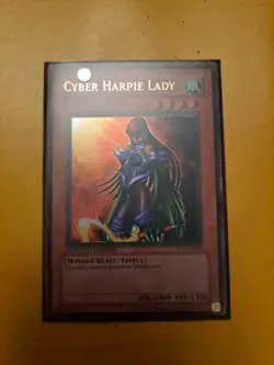 Yugioh Cyber Harpie Lady Ultra Rare Limited Edition SP1-EN001 Moderately Played - Image 1