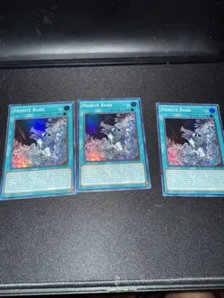 Yugioh 3x Primite Roar ROTA-EN059 Rage of the Abyss 1st Edition - Image 1