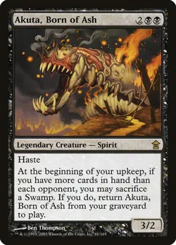(4x) AKUTA, BORN OF ASH - Saviors of Kamigawa - MTG Magic the Gathering Card - Image 1